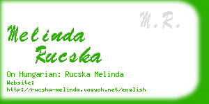 melinda rucska business card